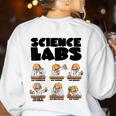 Labrador Retriever Science Labs Dog Lover Teacher Women's Sweatshirt Back Print White