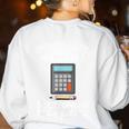 Legendary Math Coach Mathematics Calculator Math Teacher Women's Sweatshirt Back Print White Legendary Math Coach Mathematics Calculator Math Teacher Women's Sweatshirt Back Print White