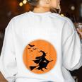 Let's Eat Kids Punctuation Saves Live Witch Grammar Teacher Women's Sweatshirt Back Print White Let's Eat Kids Punctuation Saves Live Witch Grammar Teacher Women's Sweatshirt Back Print White
