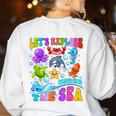 Let's Explore Under The Sea Back To School Student Teacher Women's Sweatshirt Back Print White Let's Explore Under The Sea Back To School Student Teacher Women's Sweatshirt Back Print White