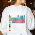 Can I Lick It Periodic Table Of Elements Science Teacher Women's Sweatshirt Back Print White Can I Lick It Periodic Table Of Elements Science Teacher Women's Sweatshirt Back Print White