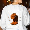 Line Dancing Group Dancer Teacher Dance Choreographer Women's Sweatshirt Back Print White Line Dancing Group Dancer Teacher Dance Choreographer Women's Sweatshirt Back Print White