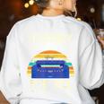 Literacy For All Visually Impaired Braille Teacher The Blind Women's Sweatshirt Back Print White Literacy For All Visually Impaired Braille Teacher The Blind Women's Sweatshirt Back Print White