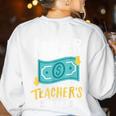Lower Teacher's Salaries For Men Women Girls Kids Women's Sweatshirt Back Print White Lower Teacher's Salaries For Men Women Girls Kids Women's Sweatshirt Back Print White