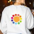 Make Your Mark For a International Dot Day Teacher Dot Lover Women's Sweatshirt Back Print White Make Your Mark For a International Dot Day Teacher Dot Lover Women's Sweatshirt Back Print White
