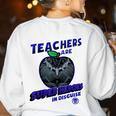 Marvel Teachers Are Super Heroes In Disguise Panther Women's Sweatshirt Back Print White Marvel Teachers Are Super Heroes In Disguise Panther Women's Sweatshirt Back Print White