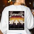 Matematica Master Of Numbers Math Teachers Puppets Parody Women's Sweatshirt Back Print White