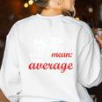 Math Teachers Aren't Mean Women's Sweatshirt Back Print White Math Teachers Aren't Mean Women's Sweatshirt Back Print White