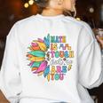 Math Is Tough But So Are You Back To School Math Teacher Kid Women's Sweatshirt Back Print White