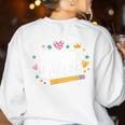 Mathematician And Mathematics Teacher Algebra Queen Women's Sweatshirt Back Print White Mathematician And Mathematics Teacher Algebra Queen Women's Sweatshirt Back Print White