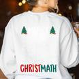 Merry Christmath – Math Christmas For Math Teacher For Men Women Kids Women's Sweatshirt Back Print White Merry Christmath – Math Christmas For Math Teacher For Men Women Kids Women's Sweatshirt Back Print White