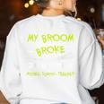 Middle School Teacher Halloween Costume Shirt Lazy Women's Sweatshirt Back Print White