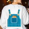 Mouse Halloween Costume Book Cookie Teacher Student Women's Sweatshirt Back Print White Mouse Halloween Costume Book Cookie Teacher Student Women's Sweatshirt Back Print White