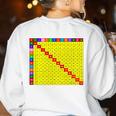 Multiplication Table Chart Math Shirt Teacher Student Outfit For Men Women Girls Kids Women's Sweatshirt Back Print White Multiplication Table Chart Math Shirt Teacher Student Outfit For Men Women Girls Kids Women's Sweatshirt Back Print White