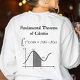 Nerdy Fundamental Theorem Of Calculus Math Teacher Geek Women's Sweatshirt Back Print White Nerdy Fundamental Theorem Of Calculus Math Teacher Geek Women's Sweatshirt Back Print White