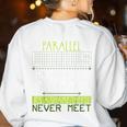 Nerdy Math Lovers Geometry Pun Mathematics Teachers Women's Sweatshirt Back Print White Nerdy Math Lovers Geometry Pun Mathematics Teachers Women's Sweatshirt Back Print White