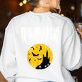 Nerdy Trig Or Treat Halloween Costume Math Teacher Women's Sweatshirt Back Print White Nerdy Trig Or Treat Halloween Costume Math Teacher Women's Sweatshirt Back Print White
