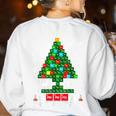 Oh Chemistree Scientist Chemical Christmas Xmas Teacher Women's Sweatshirt Back Print White