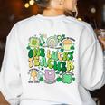 One Lucky Teacher St Patrick's Day Irish Teacher Lucky Era Women's Sweatshirt Back Print White One Lucky Teacher St Patrick's Day Irish Teacher Lucky Era Women's Sweatshirt Back Print White