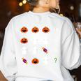 Order Of Operations Halloween Quiz Math Teacher For Men Women Kids Women's Sweatshirt Back Print White Order Of Operations Halloween Quiz Math Teacher For Men Women Kids Women's Sweatshirt Back Print White