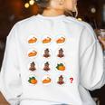 Order Of Operations Math Quiz Game Teacher Thanksgiving Women's Sweatshirt Back Print White Order Of Operations Math Quiz Game Teacher Thanksgiving Women's Sweatshirt Back Print White
