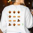 Order Of Operations Thanksgiving Quiz Math Teacher Women's Sweatshirt Back Print White Order Of Operations Thanksgiving Quiz Math Teacher Women's Sweatshirt Back Print White