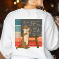 Otter Professor Teacher Teaching Maths Mathematics Women's Sweatshirt Back Print White Otter Professor Teacher Teaching Maths Mathematics Women's Sweatshirt Back Print White