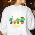 PARA Crew School Cactus Team PARA Teacher Squad For Men Women Kids Women's Sweatshirt Back Print White