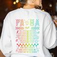 Para Tour Paraprofessional Squad Rock Teacher Back To School Women's Sweatshirt Back Print White Para Tour Paraprofessional Squad Rock Teacher Back To School Women's Sweatshirt Back Print White