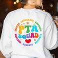 Parents Teacher Association Team Supporter PTA Squad For Men Women Girls Kids Women's Sweatshirt Back Print White Parents Teacher Association Team Supporter PTA Squad For Men Women Girls Kids Women's Sweatshirt Back Print White