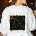 What Part Of Don't You Understand Math Teacher Women's Sweatshirt Back Print White