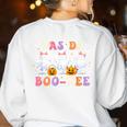 Pas De Boo-Ree Teachers Halloween Costume Ballet Dancers Women's Sweatshirt Back Print White