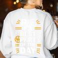 PE School Gym Teacher PE The Bests Part Of The Day Women's Sweatshirt Back Print White PE School Gym Teacher PE The Bests Part Of The Day Women's Sweatshirt Back Print White