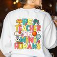 PE Teacher Back To School Physical Education Gym Teachers Women's Sweatshirt Back Print White PE Teacher Back To School Physical Education Gym Teachers Women's Sweatshirt Back Print White
