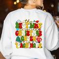 PE Teacher Christmas Holiday Women's Sweatshirt Back Print White