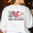 Peace Love Visuals Special Education Teacher Dream Team Women's Sweatshirt Back Print White Peace Love Visuals Special Education Teacher Dream Team Women's Sweatshirt Back Print White