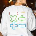 PEMDAS Please Excuse My Dear Aunt Sally Math Teacher Women's Sweatshirt Back Print White PEMDAS Please Excuse My Dear Aunt Sally Math Teacher Women's Sweatshirt Back Print White