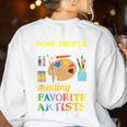 Some People Only Dream Of Meeting Art Teacher Teachers Women's Sweatshirt Back Print White