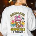 Phonemes Graphemes Caffeine Back To School Reading Teacher Women's Sweatshirt Back Print White Phonemes Graphemes Caffeine Back To School Reading Teacher Women's Sweatshirt Back Print White