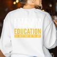 Physical Education Best Part Of The Day Phys Ed Teacher Women's Sweatshirt Back Print White Physical Education Best Part Of The Day Phys Ed Teacher Women's Sweatshirt Back Print White