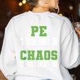 Physical Education PE Teacher School Women's Sweatshirt Back Print White Physical Education PE Teacher School Women's Sweatshirt Back Print White