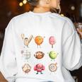 Physical Education Teacher PE Teacher Specials Back School Women's Sweatshirt Back Print White
