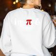 Pi Day Inspire 314 Symbol Math Teacher Science Mathematics Women's Sweatshirt Back Print White