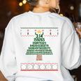 Pi Tree Christmas Math Teacher Ugly Sweater Men Women Kids Women's Sweatshirt Back Print White Pi Tree Christmas Math Teacher Ugly Sweater Men Women Kids Women's Sweatshirt Back Print White