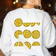 Pizza Salami Cheese Quick Math Fractions Math Teachers For Men Women Girls Kids Women's Sweatshirt Back Print White Pizza Salami Cheese Quick Math Fractions Math Teachers For Men Women Girls Kids Women's Sweatshirt Back Print White