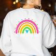 Playing Is Learning Early Childhood Education ECE Teacher Women's Sweatshirt Back Print White Playing Is Learning Early Childhood Education ECE Teacher Women's Sweatshirt Back Print White