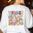 Pre K Back To School Teacher Student Men Women Kids Women's Sweatshirt Back Print White Pre K Back To School Teacher Student Men Women Kids Women's Sweatshirt Back Print White