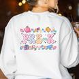 Pre-K Back To School Teachers Kids 1st Day Of School Women's Sweatshirt Back Print White