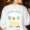 Pre-K Life Preschool Teacher Tees Men Women T-Shirt Women's Sweatshirt Back Print White Pre-K Life Preschool Teacher Tees Men Women T-Shirt Women's Sweatshirt Back Print White