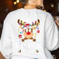 Pre-k Teacher Squad Reindeer Teacher Christmas Women's Sweatshirt Back Print White Pre-k Teacher Squad Reindeer Teacher Christmas Women's Sweatshirt Back Print White